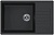 Фото товара: KUCHENSTERN FLUG 60, мойка, гранит, черный