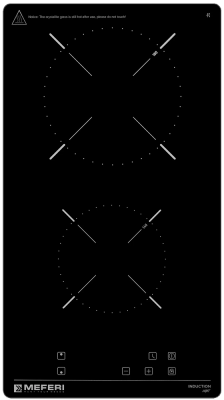Детальное фото товара: MEFERI MIH302BK LIGHT индукционная поверхность