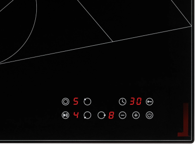 Детальное фото товара: Krona FIDATO 45 BL стеклокерамическая поверхность