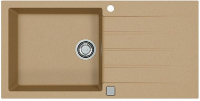 ALVEUS GRANITAL CADIT 50 BEIGE- G55, мойка, гранит, бежевый (в комплекте с сифоном 1132823)