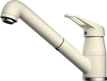 Фото товара: Omoikiri Tateyama-S-BE, смеситель, гранит, ваниль