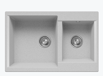 Фото товара: Polygran BRIG-772, мойка, мрамор, светло-серый 314