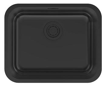 Фото товара: Paulmark VELLO 53 UNI, мойка, нержавеющая сталь, матовый черный