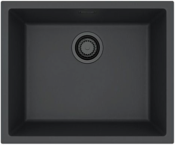 Фото товара: ALVEUS OMNI 30 GRANITAL DEEP BLACK-G90 BE, мойка, гранит, черный матовый (в комп. с сифоном 1148151)