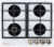 Детальное фото товара: De Luxe GG4 750229F-TC-153 газовая поверхность
