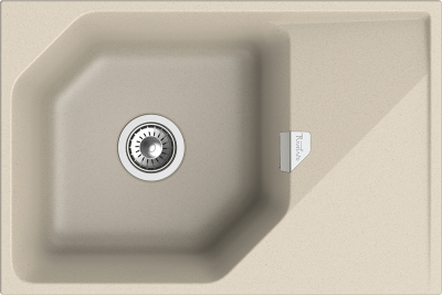 Детальное фото товара: Rivelato LOCUS LS-75 beige scuro, мойка, гранит, темно-бежевый