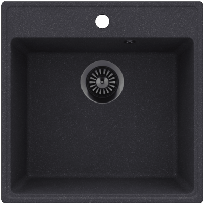 Детальное фото товара: Maunfeld Perla 505 MFQS-505DGR, мойка, гранит, темно-серый