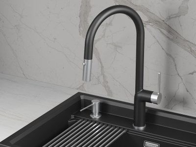 Детальное фото товара: GRANULA 9010 смеситель, гранит, турмалин