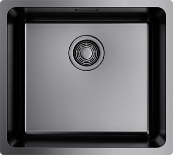 Фото товара: Omoikiri Tadzava 49-U-GM, мойка, нержавеющая сталь/вороненая сталь