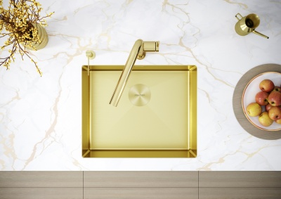 Детальное фото товара: Paulmark NEXT 54 UNI, мойка, нержавеющая сталь, светлое золото