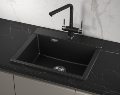 GRANULA ES-5804 мойка, гранит, турмалин Детальное фото товара: GRANULA ES-5804 мойка, гранит, турмалин