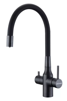 Paulmark SALIX, смеситель, черный, черный шланг Paulmark SALIX, смеситель, черный, черный шланг