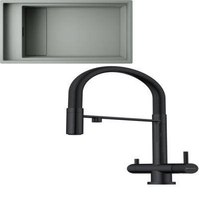 Детальное фото товара: Omoikiri Kinaru Pro 86-U/I WG + Kanto GB wind green