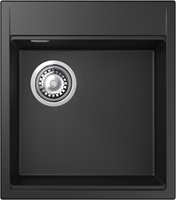 Детальное фото товара: Rivelato TESORO TR-455-L nero, мойка, гранит, черный