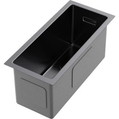 Детальное фото товара: Omoikiri Taki 20-U/IF-GM, мойка, нержавеющая сталь/вороненая сталь