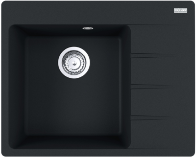 Franke CNG 611/211-62 TL, мойка, гранит, черный матовый, чаша слева