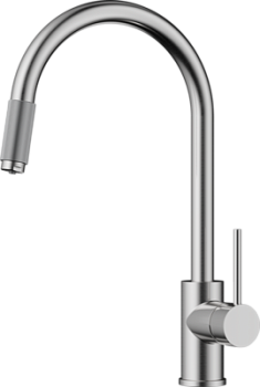 Фото товара: Omoikiri Tamura-BN, смеситель, нержавеющая сталь