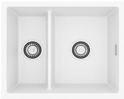 ALVEUS OMNI 50 GRANITAL ARCTIC-G11, мойка, гранит, белый (в комплекте с сифоном 1150202)