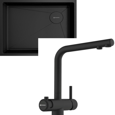Детальное фото товара: Omoikiri Taki 54-U/IF-GB Side SF + Hotaru-GB графит