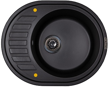 Фото товара: Ecoshtein KREIS OV 620, мойка, гранит, антрацит