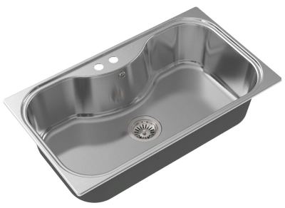 Детальное фото товара: Oulin OL-330(F&P), мойка, нержавеющая сталь сатин