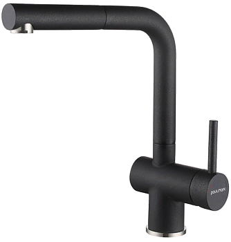 Фото товара: Paulmark DOSSE, смеситель, гранит, черный металлик