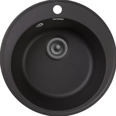 GranFest QUARZ GF-Z08, мойка, гранит, черный
