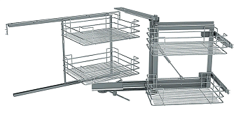 Фото товара: Sige Magic-4 Compact волшебный уголок в нижний шкаф шириной 800 мм, правый