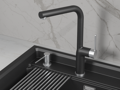 Детальное фото товара: GRANULA 9502 смеситель, гранит, шварц