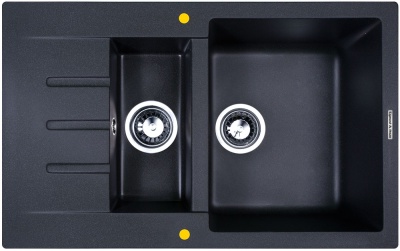 Детальное фото товара: Zigmund & Shtain RECHTECK 775.2, мойка, темная скала  