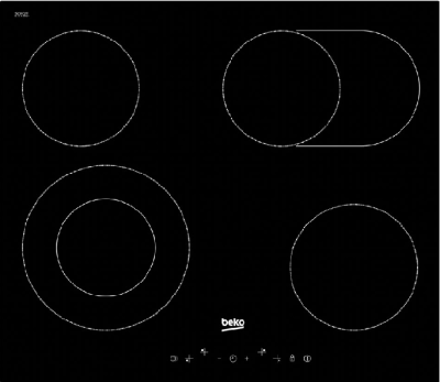 Детальное фото товара: Beko HIC 64403 T стеклокерамическая поверхность