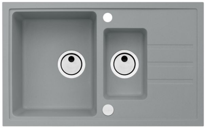 ALVEUS INTERMEZZO 70 GRANITAL CONCRETE-G81, мойка, гранит, серый (в ком.с сифоном 1117293)