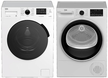 Фото товара: Beko стирка WSPE7612W + сушка B3T47238