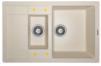 Фото товара: Ecoshtein RECHTECK 781.5, мойка, гранит, капучино