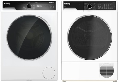 Korting стирка KWM 58ILS1297 + сушка KD 60HP109 + соед.эл DSK 250