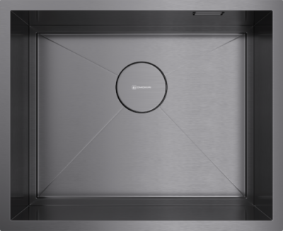 Детальное фото товара: Omoikiri Kasen 54-16 INT GM, мойка, нержавеющая сталь/вороненая сталь 