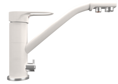 Детальное фото товара: Maunfeld MFQT-10W, смеситель, гранит, кремовый