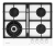 Grundig GIGL 6234250 W Детальное фото товара: Grundig GIGL 6234250 W газовая поверхность