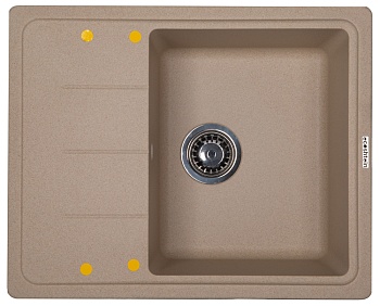 Фото товара: Ecoshtein RECHTECK 620, мойка, гранит, бежевый