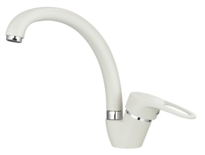 Детальное фото товара: GRANULA ST-03 смеситель, гранит, белый