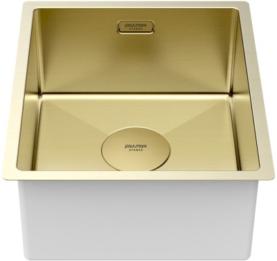 Детальное фото товара: Paulmark NEXT 38 UNI, мойка, нержавеющая сталь, светлое золото