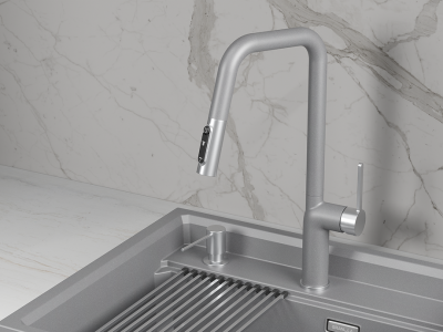 Детальное фото товара: GRANULA 9011 смеситель, нержавеющая сталь, алюминиум