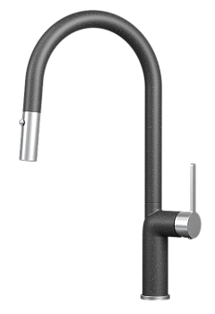 Фото товара: GRANULA 9010 смеситель, гранит, черный