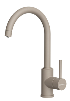 Фото товара: Omoikiri Shinagawa 2 Plus-SA, смеситель, гранит, бежевый