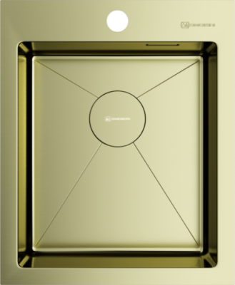 Детальное фото товара: Omoikiri Akisame 41-LG, мойка, нержавеющая сталь/светлое золото