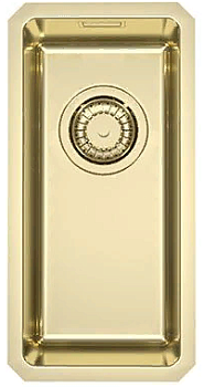 Фото товара: ALVEUS KOMBINO 10 MONARCH GOLD SAT-90, мойка, нерж. сталь, золото (в компл. с выпуском без сифона)