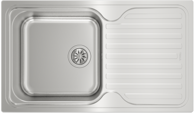 Фото товара: Teka CLASSIC 1B 1D POLISHED, мойка, нержавеющая сталь полированная