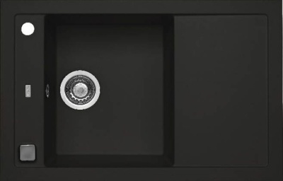 ALVEUS FORMIC 30 GRANITAL+ DEEP BLACK-G90, мойка, гранит, темно-черный (в комплекте с сиф. 1127749)
