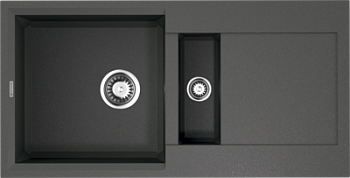 Фото товара: Omoikiri Sakaime 86-2-PL, мойка, гранит, платина