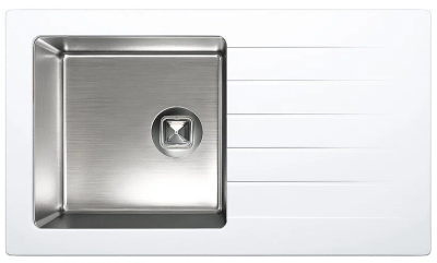 Tolero Twist TTS-860, мойка, гранит/нержавеющая сталь, туман